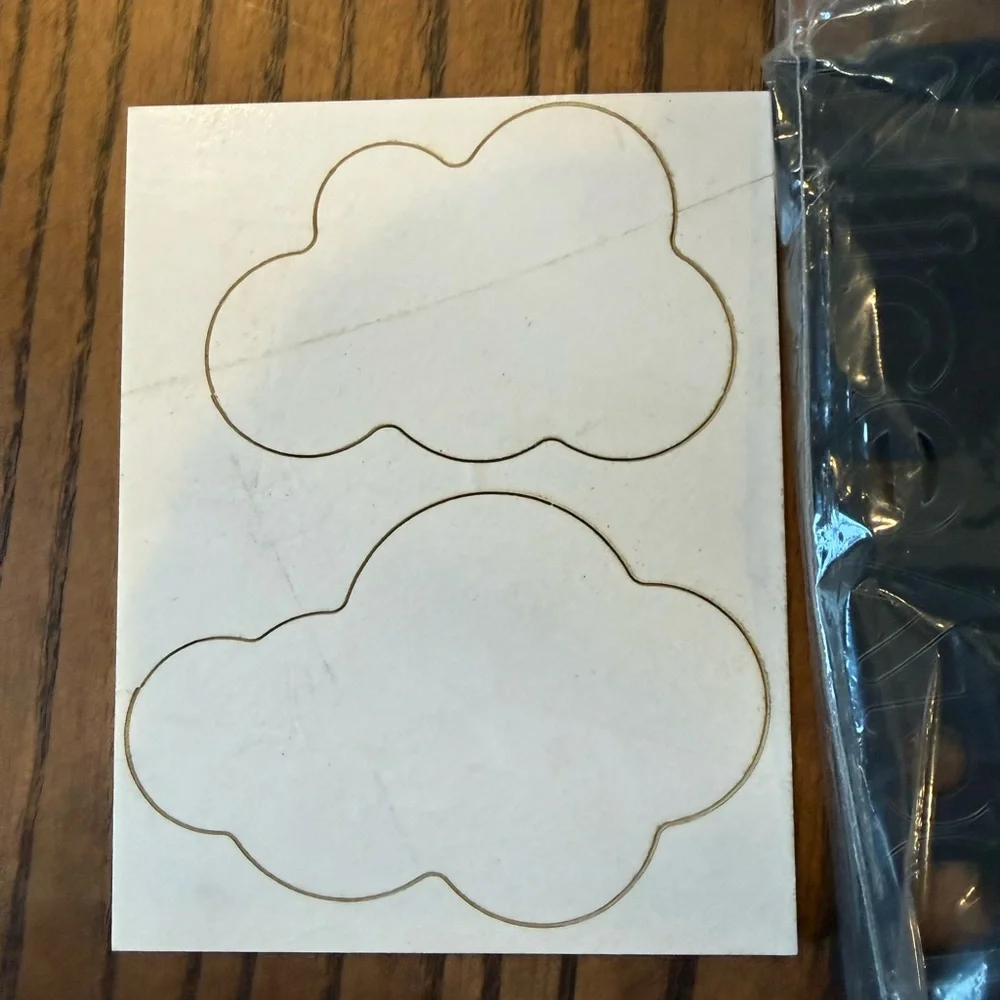 Modern Black and Cream Cloud Pendulum Wall Clock